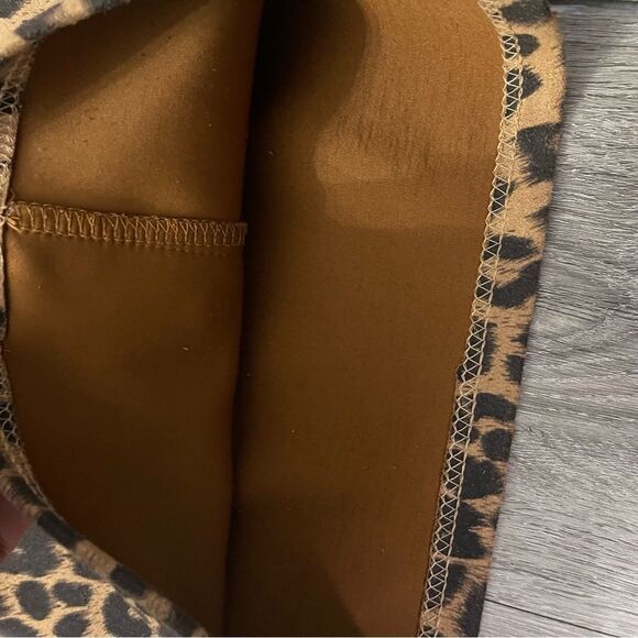 Girl’s Leopard Print Faux Suede Button Front Mini Skirt Small - Picture 4 of 11